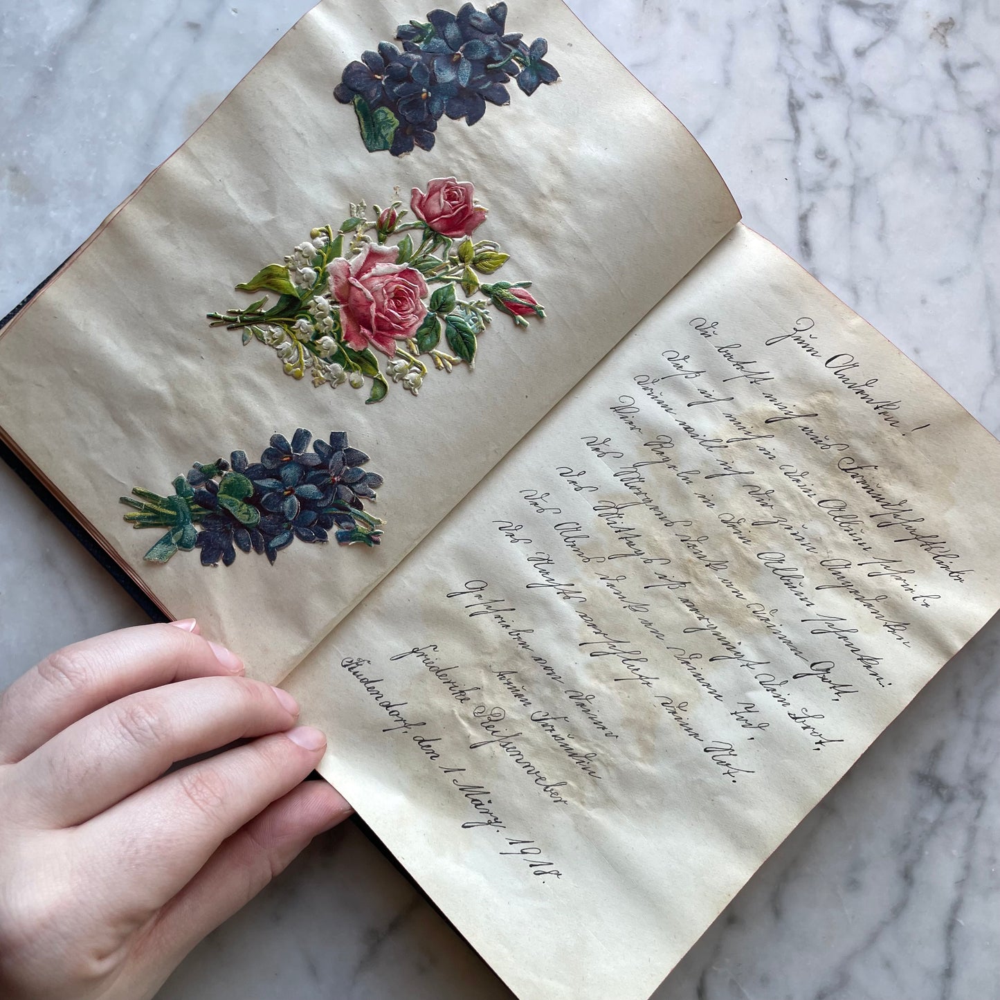 Antique WWI German Scrap Album | 1918