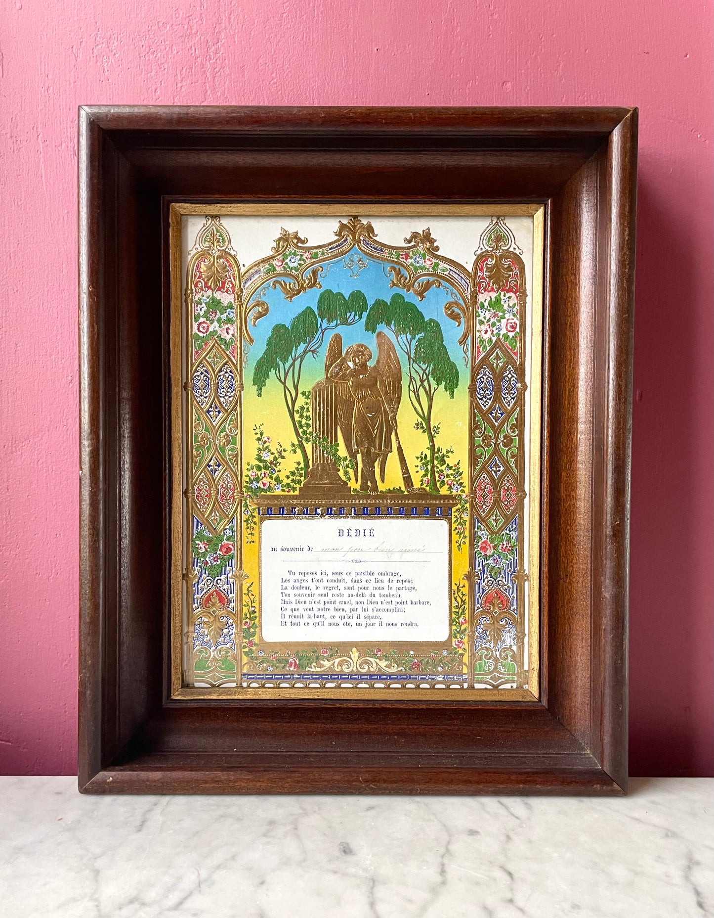 Victorian Mourning Lithograph Print