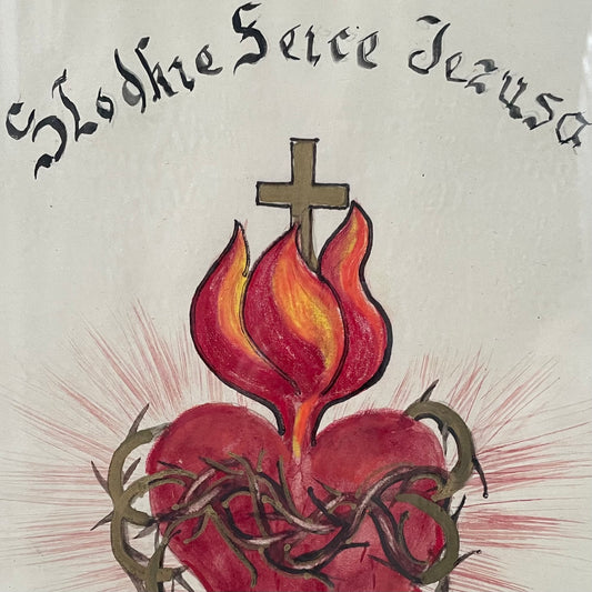 Mixed Media Sacred Heart