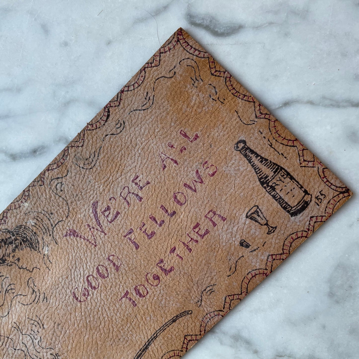 Antique Leather Postcard