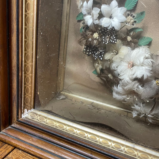 Victorian Feather Work Wreath