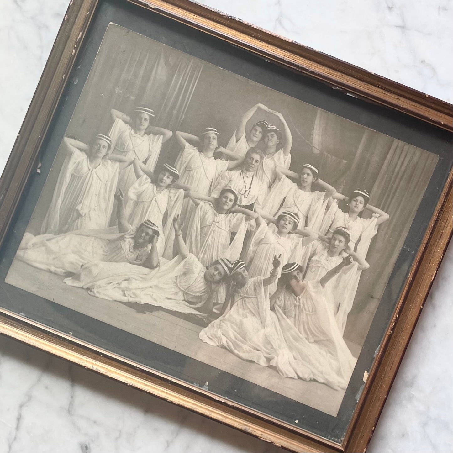 Dancing Girls | Antique Cabinet Card