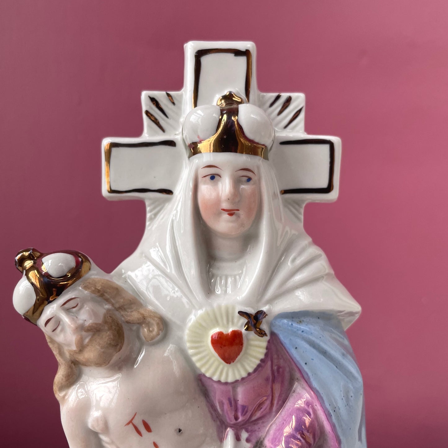 Our Lady of Sorrows | Antique Fairing China Pietà
