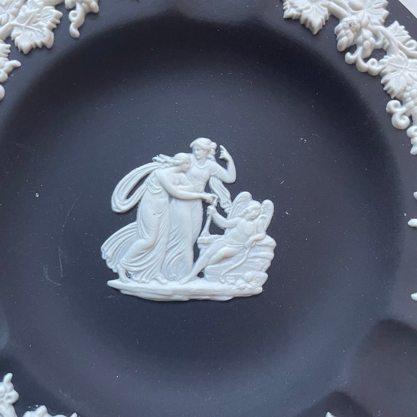 Vintage Black Wedgwood Ashtray