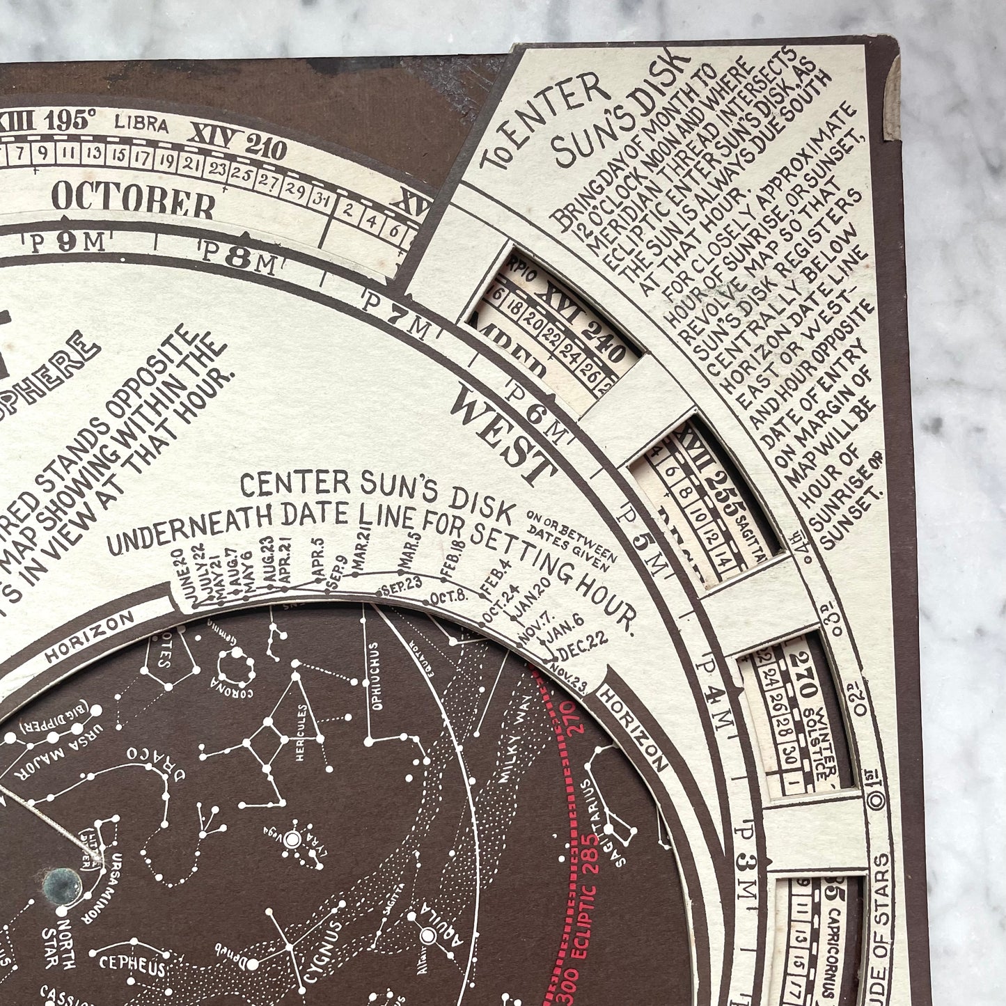 Vintage Star Finder | Astronomy Map