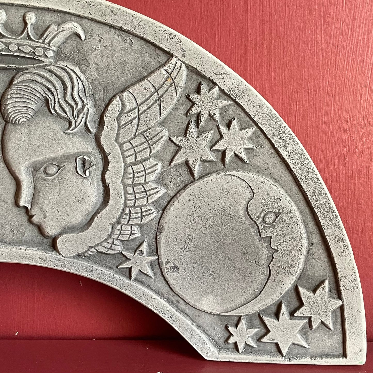 Vintage Plaster Gravestone Replica
