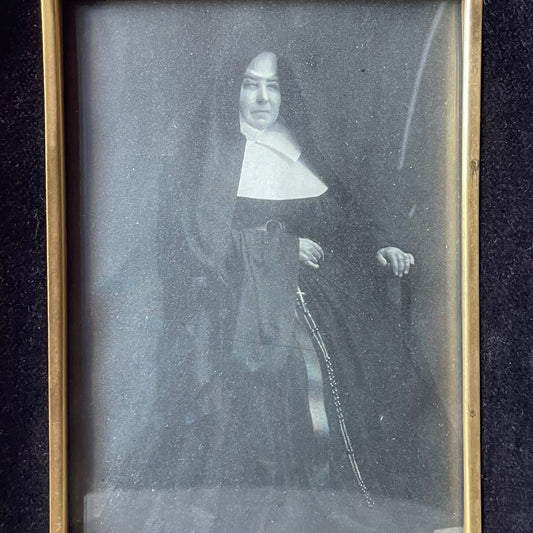 Antique Framed Nun Photo | Sister Mary Gonzaga