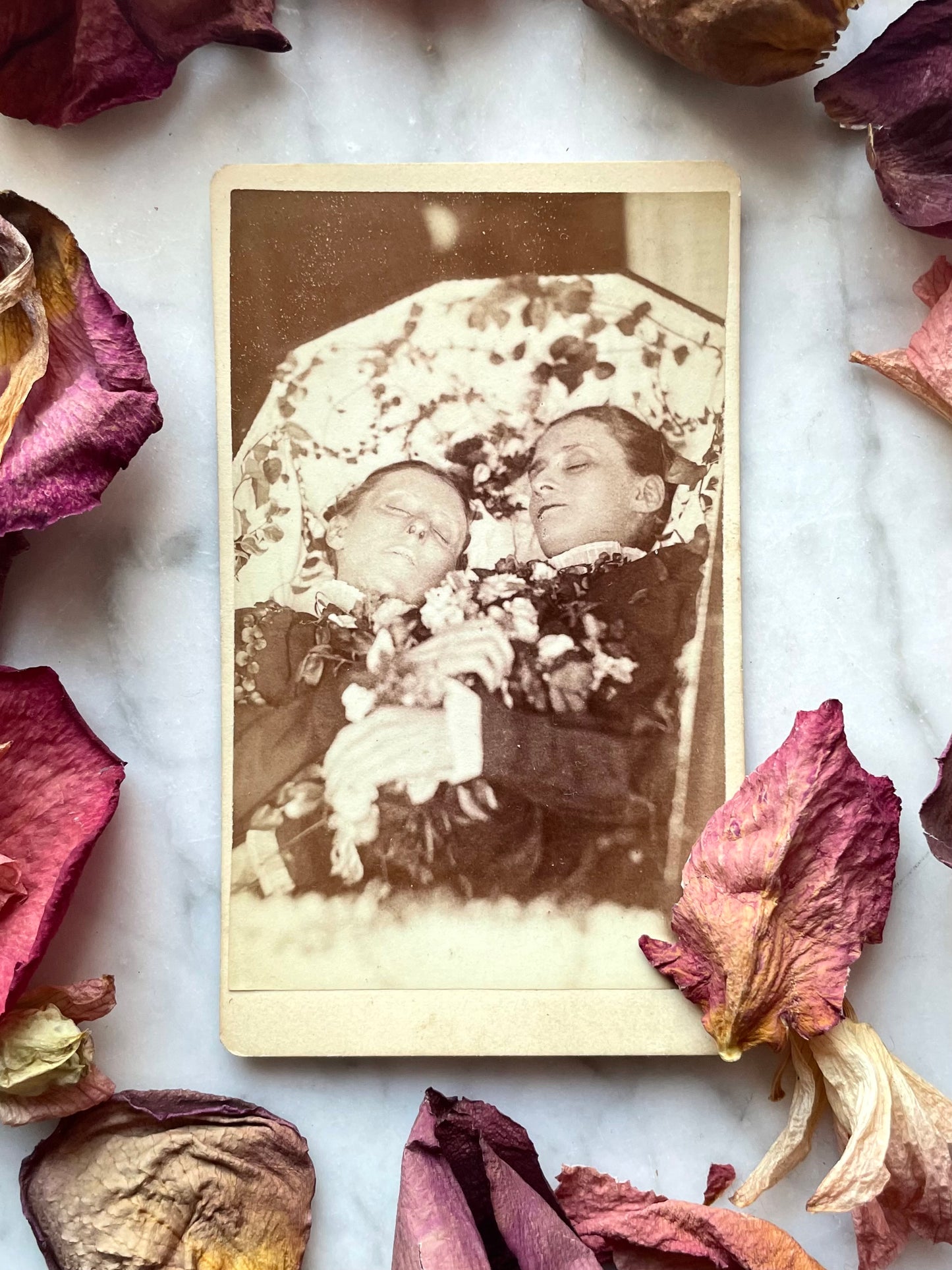 Victorian Post Mortem Photo of Two Women