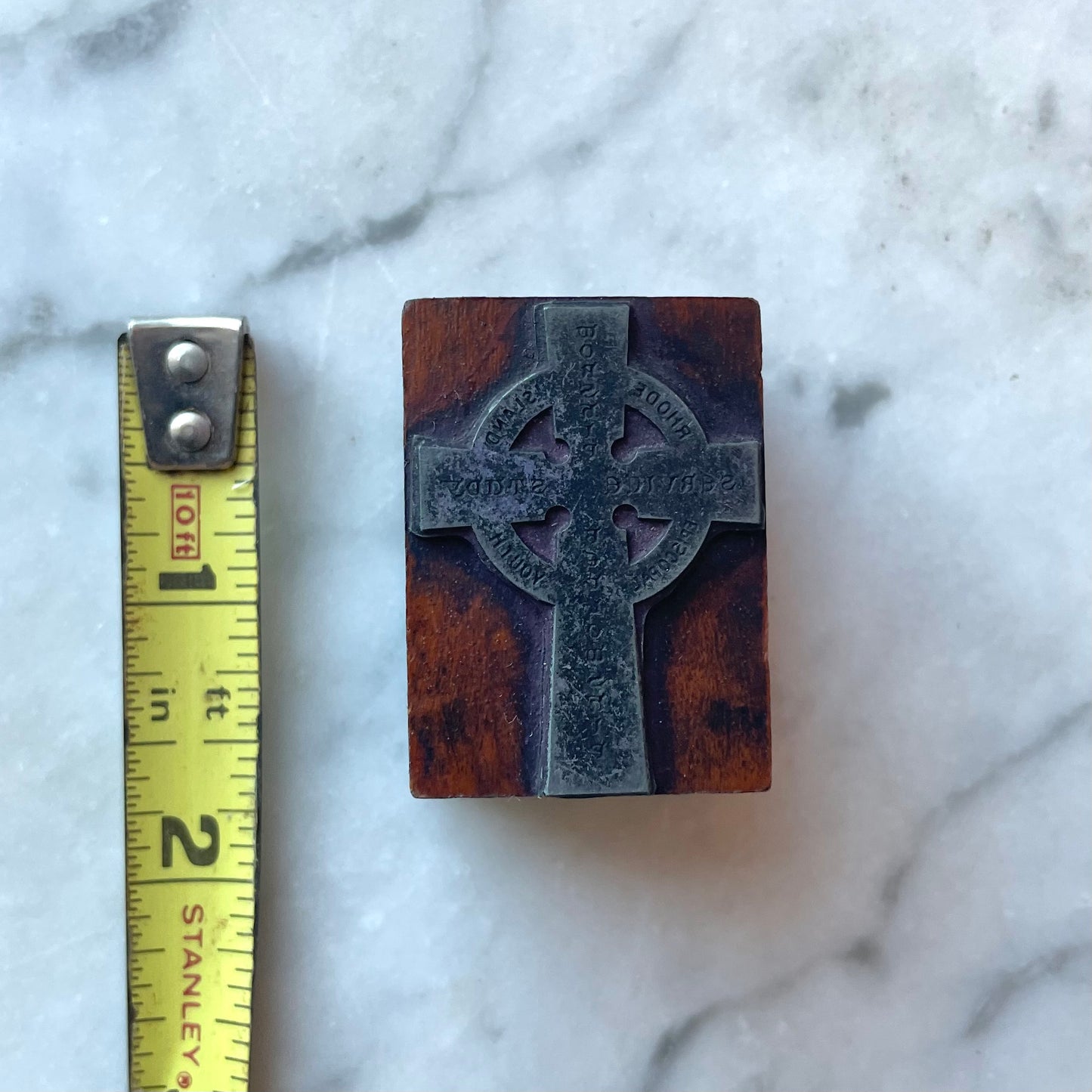Antique Printer’s Block | Episcopal Cross