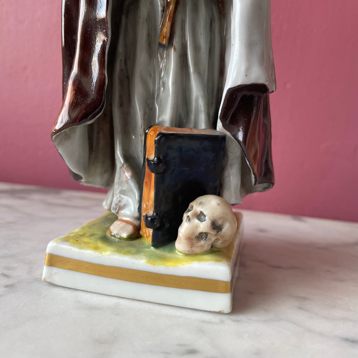 Antique Ernst Bohne & Sohn Porcelain Monk