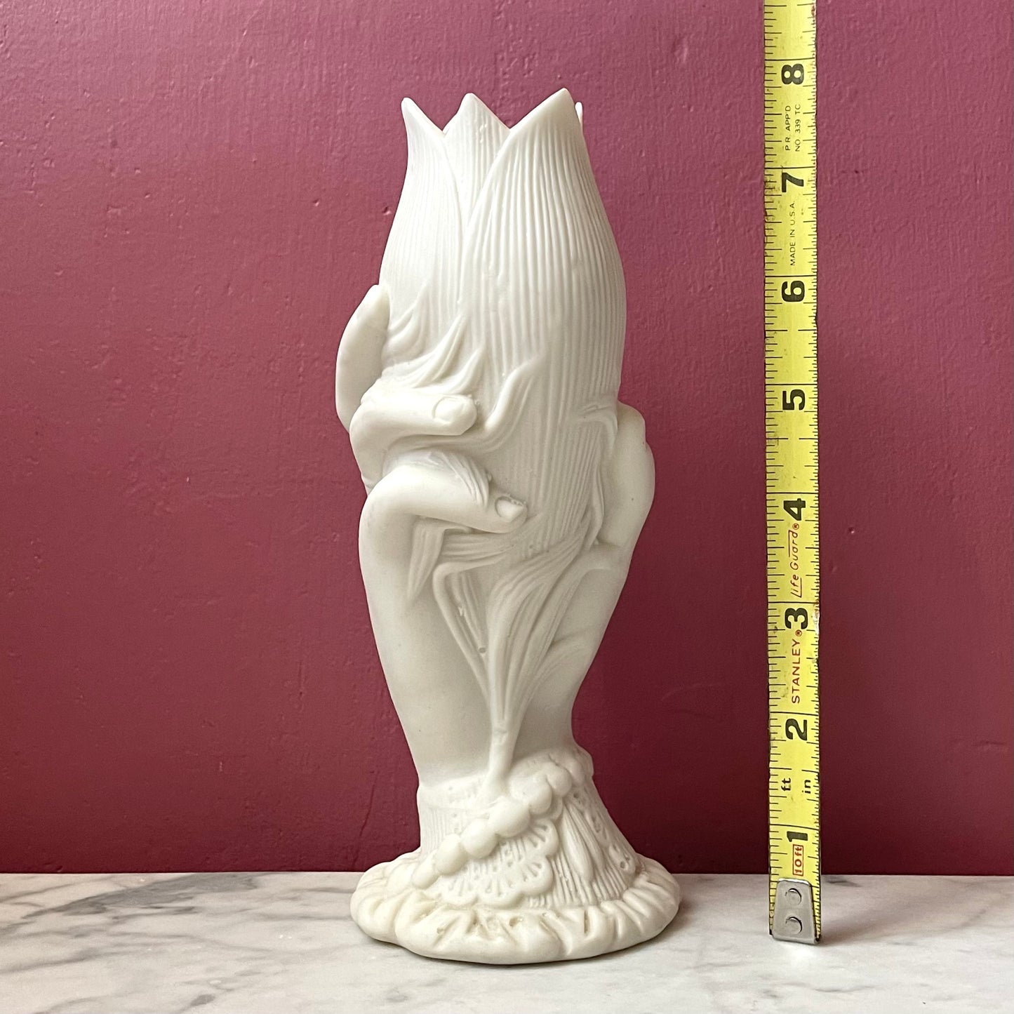 Victorian Parian Hand Shaped Spill Vase
