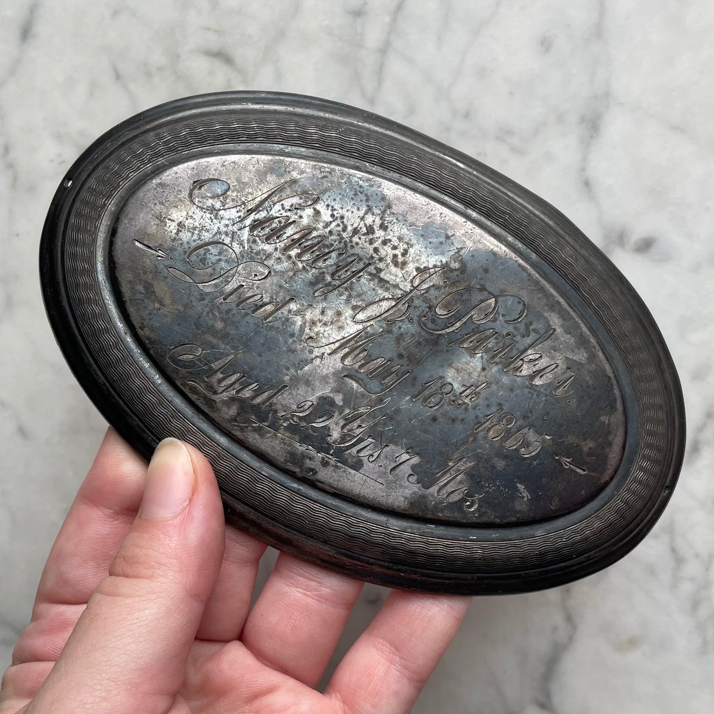 Victorian Casket Plate | 1865