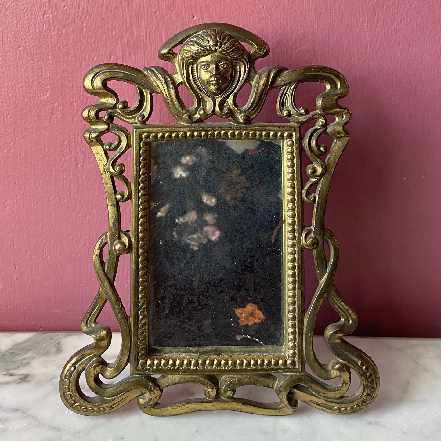 Antique Art Nouveau Mirror