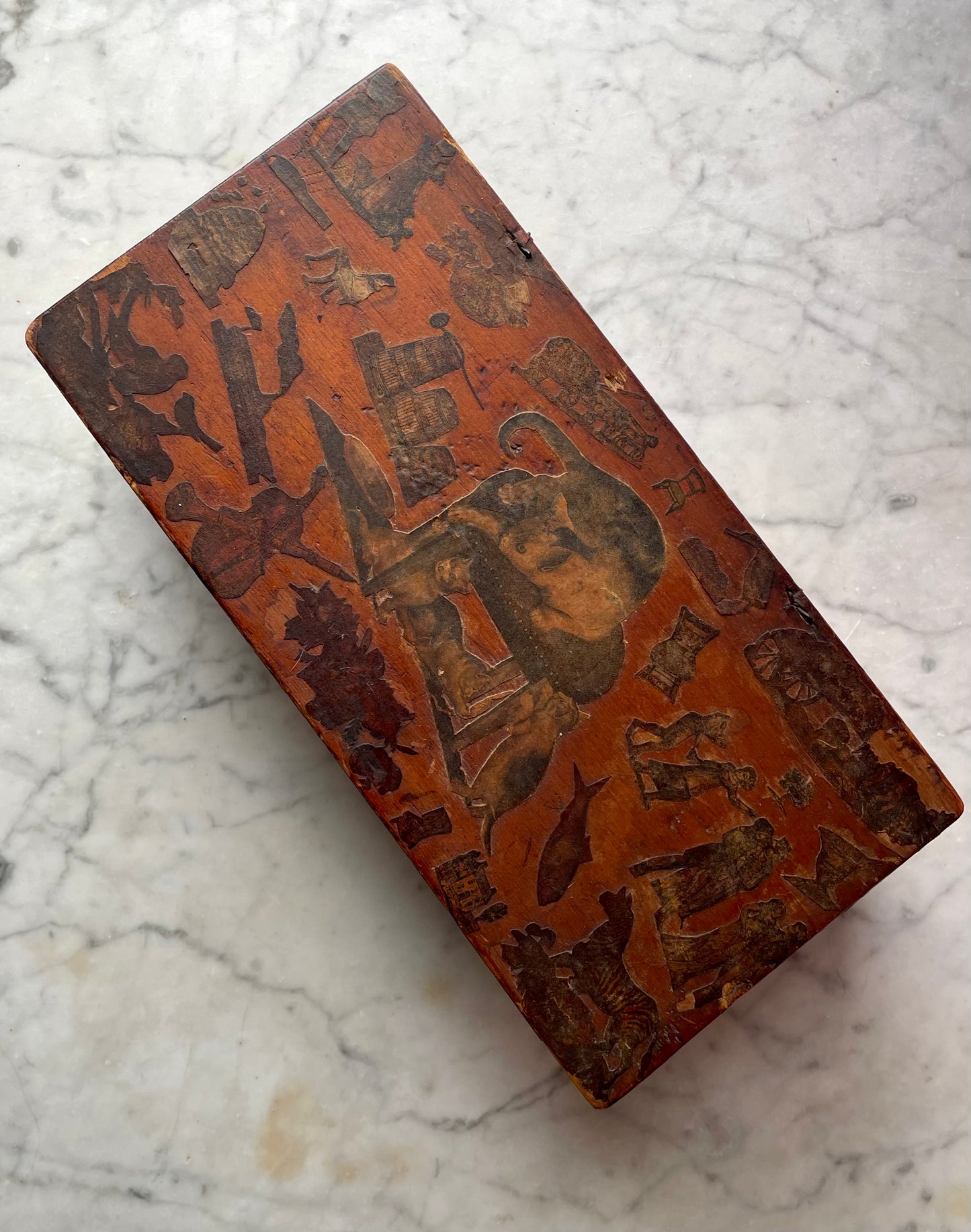 Early Victorian Decoupage Box