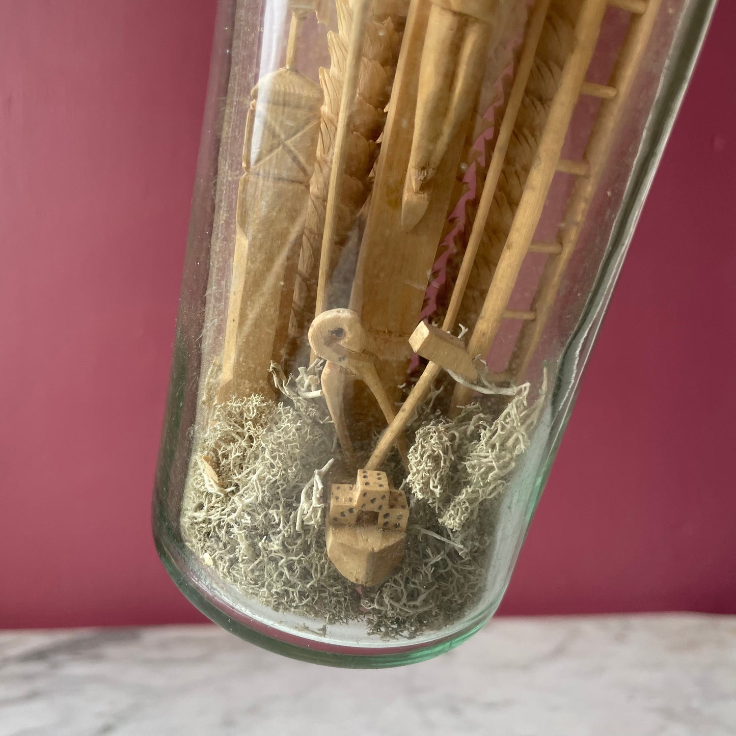 Antique Folk Art Bottle Assemblage | Arma Christi