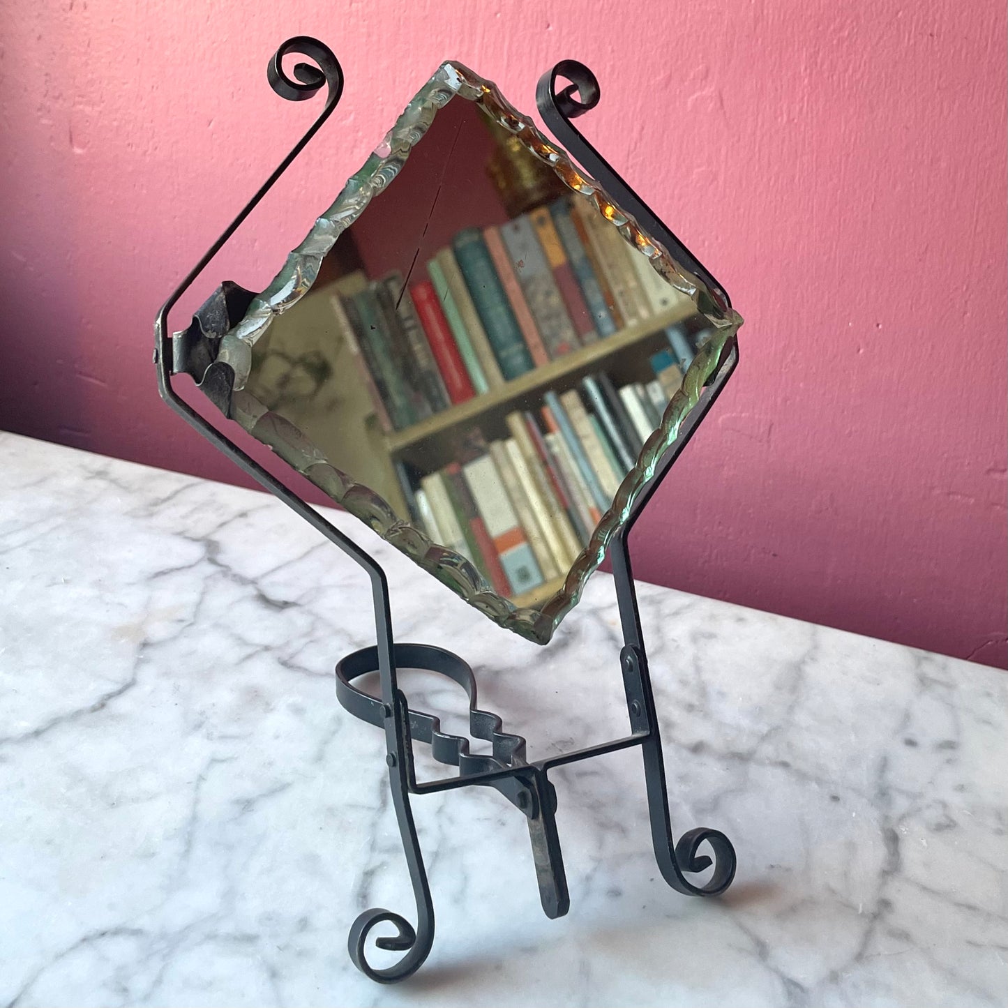 Antique Make-Do Shaving Mirror