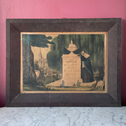Victorian Mourning Print | Currier & Ives