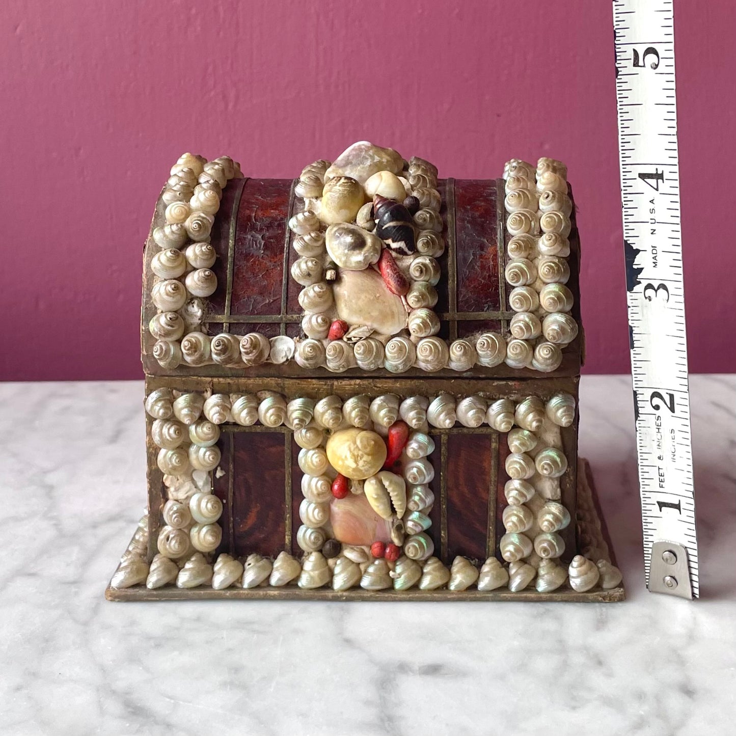 Victorian Shellwork Treasure Chest