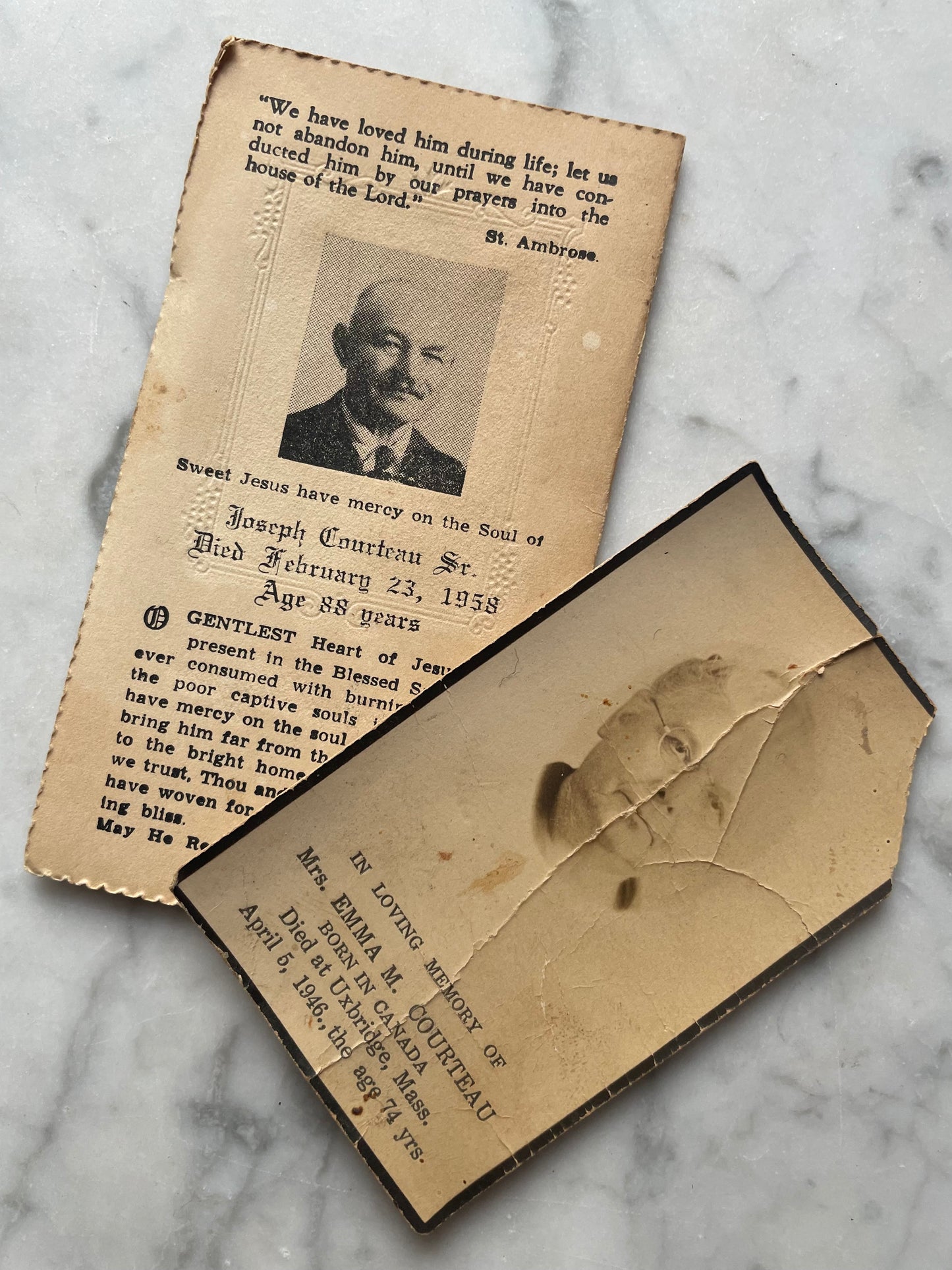 Vintage St. Anne de Beaupré Memorial Box