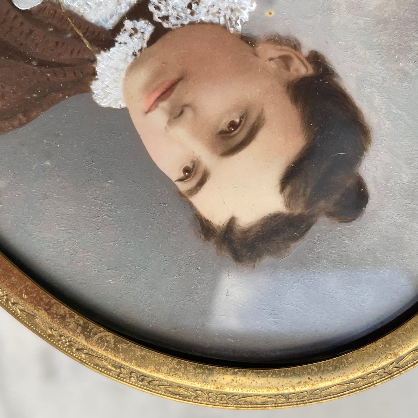 Victorian Painted Portrait Miniature