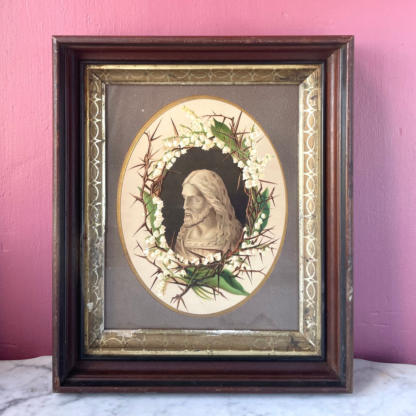 Crown of Thorns | Victorian Lithograph