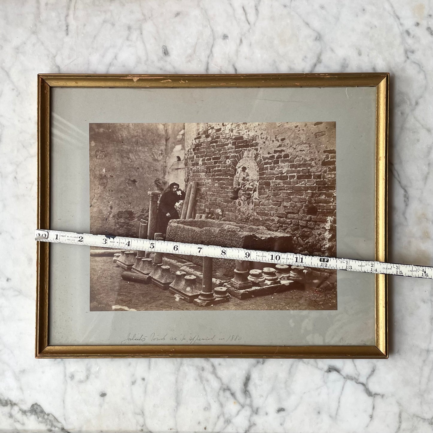 Juliet’s Tomb | Antique Grand Tour Souvenir Photo
