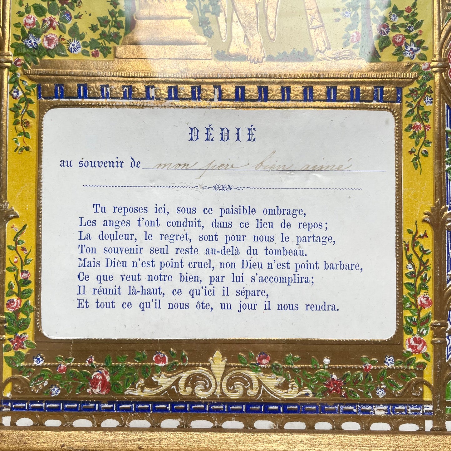 Victorian Mourning Lithograph Print