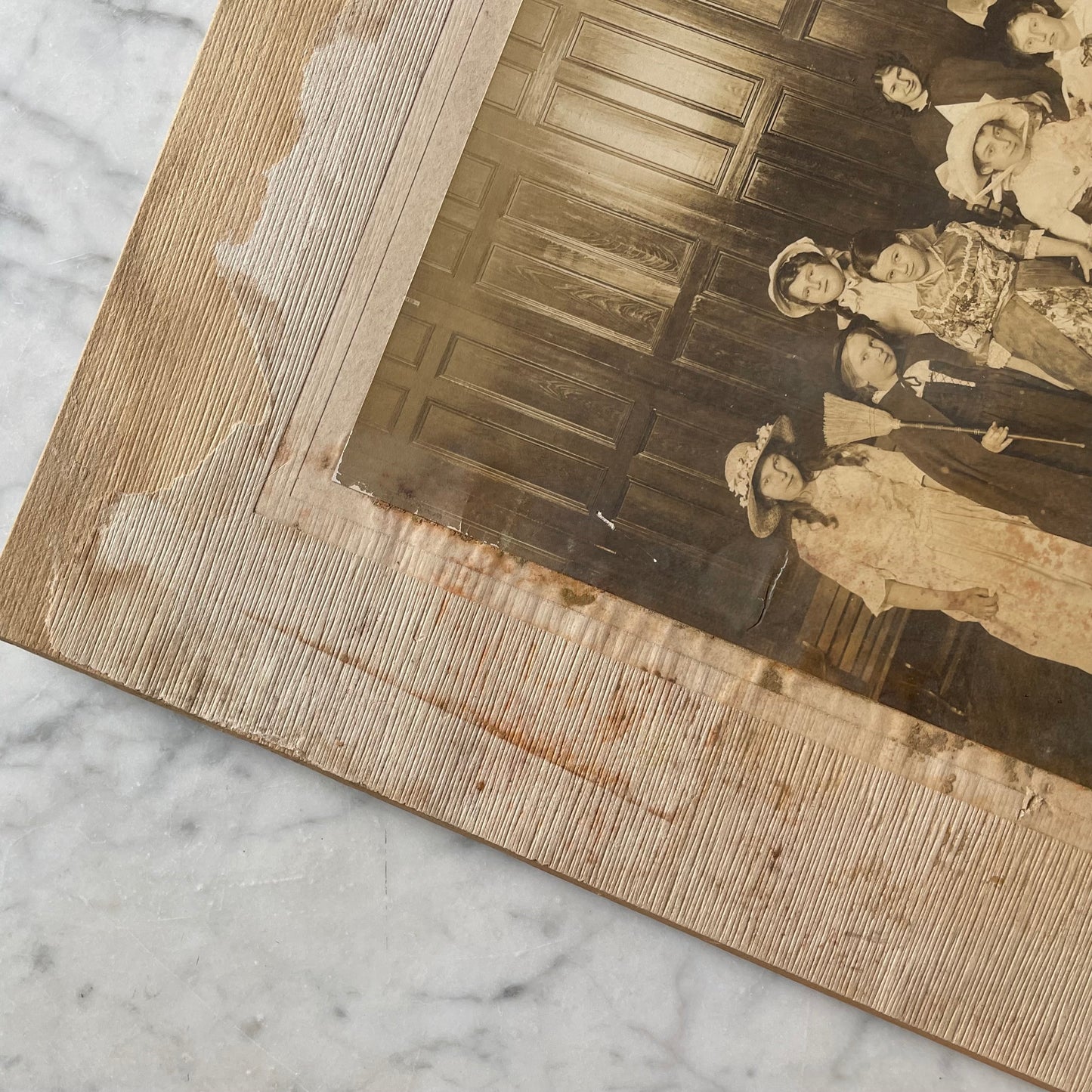 Antique School Play Cabinet Card