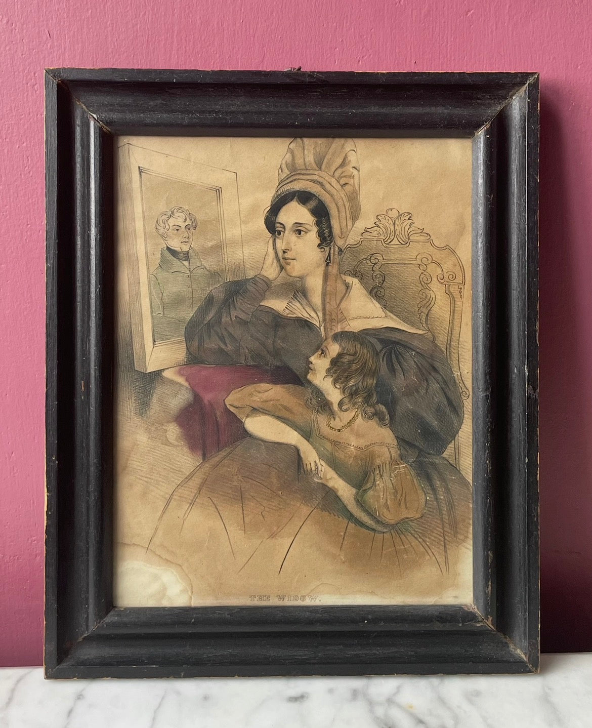 The Widow | 1830s Mourning Print