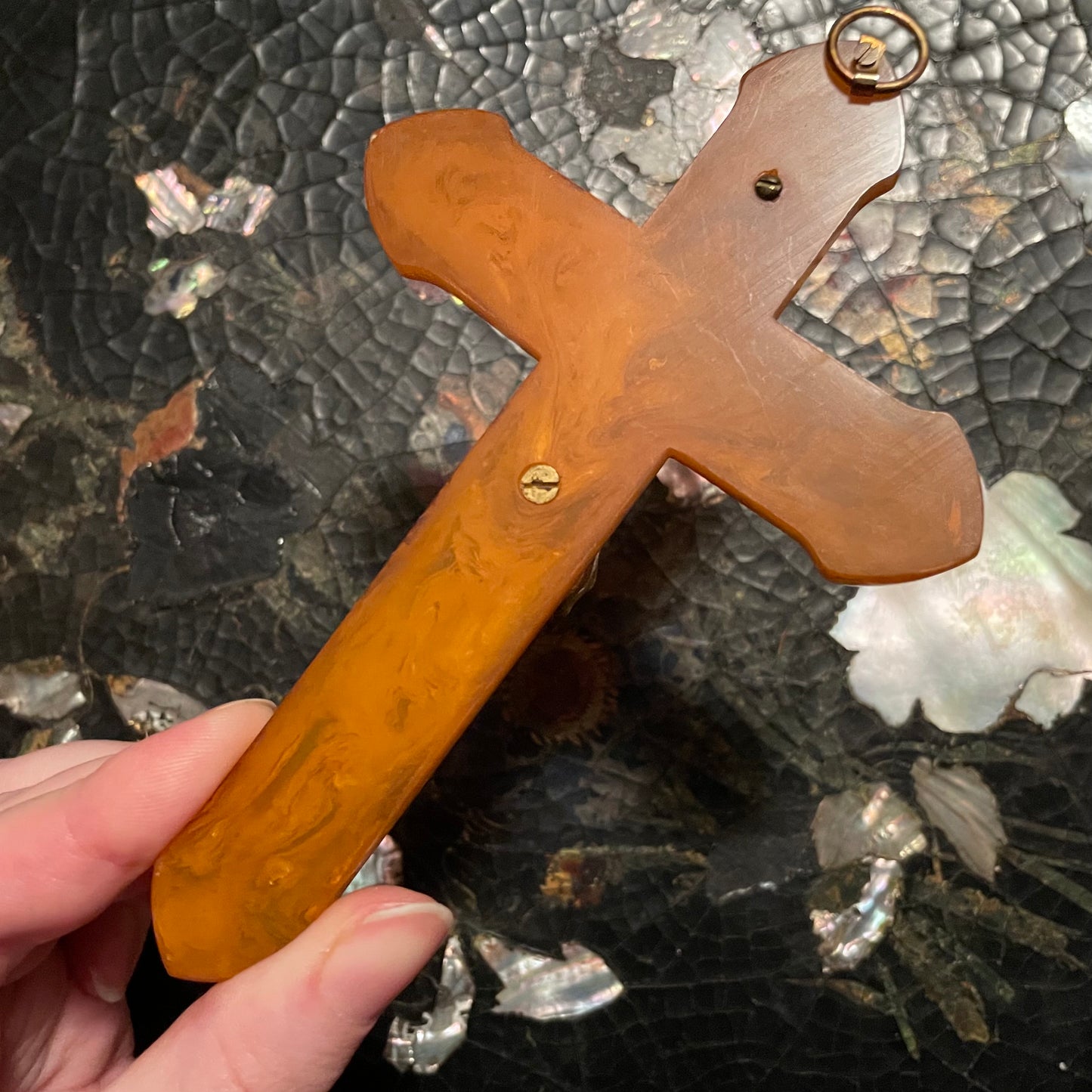 Vintage Bakelite Crucifix
