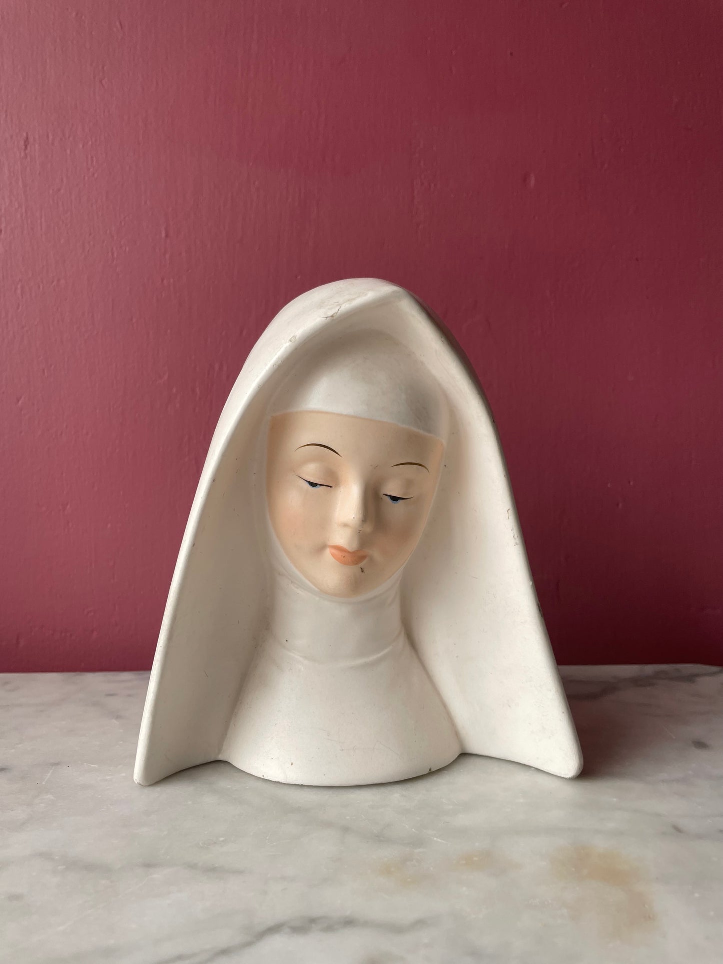 Vintage Nun Head Vase