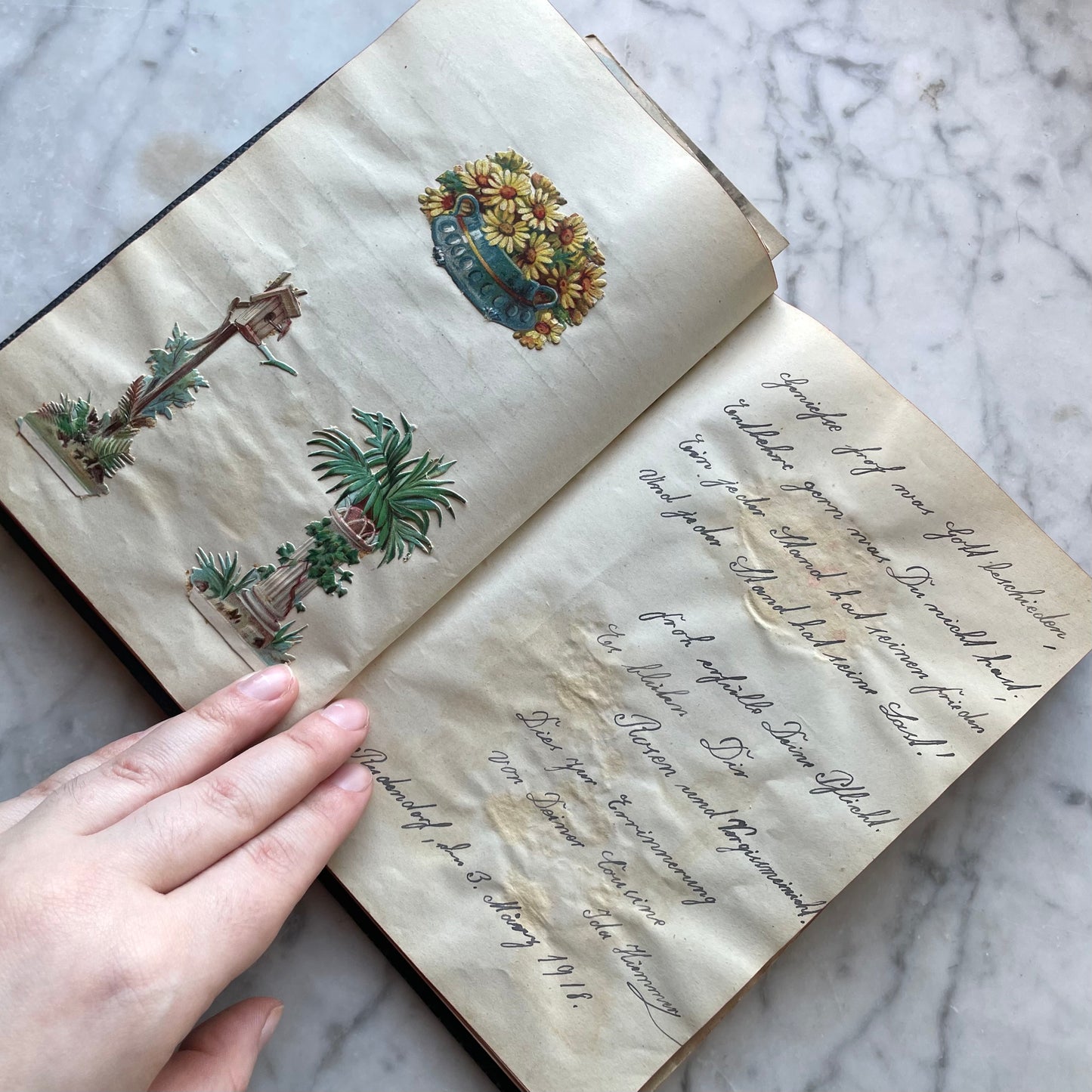 Antique WWI German Scrap Album | 1918