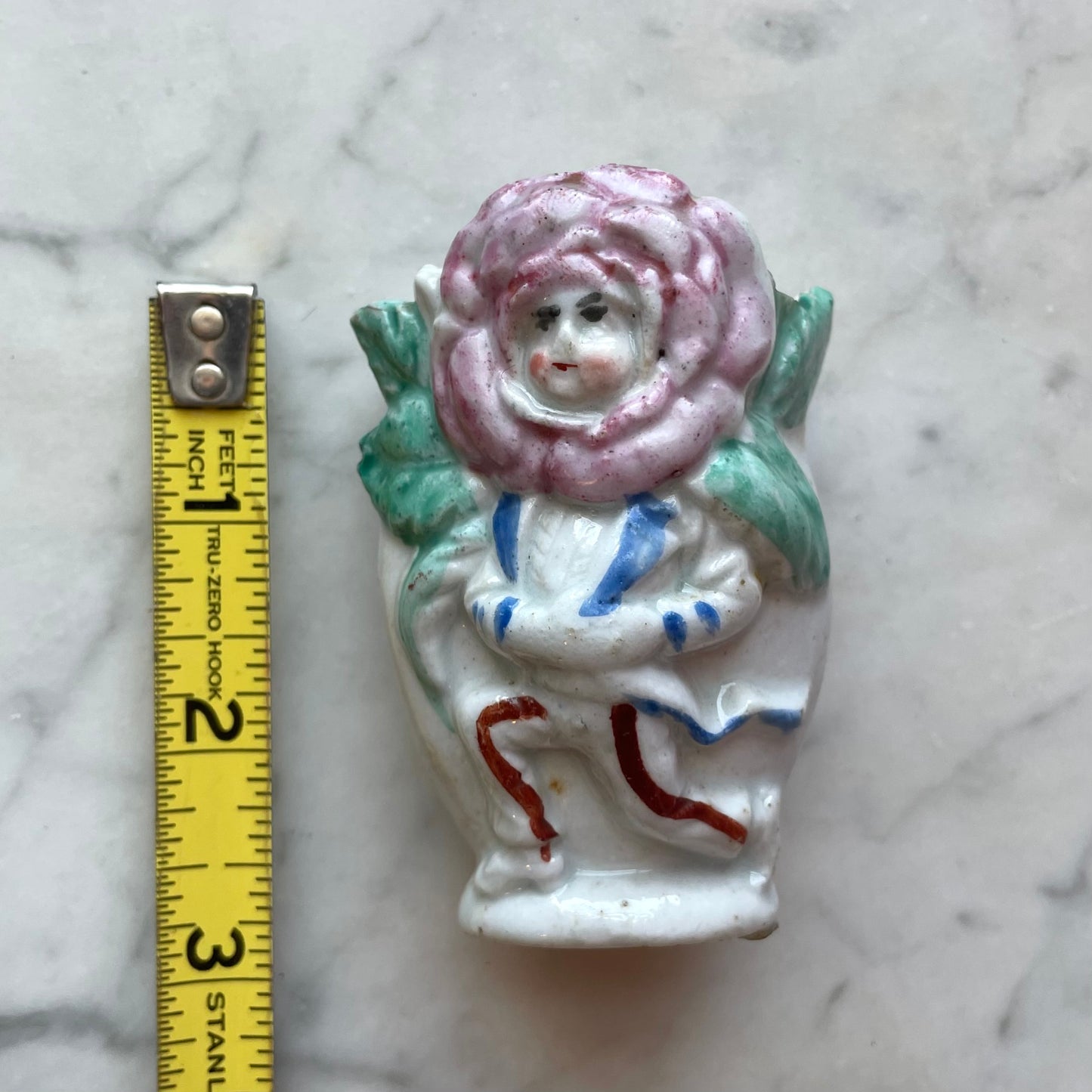 Victorian Anthropomorphic Rose Miniature Vase