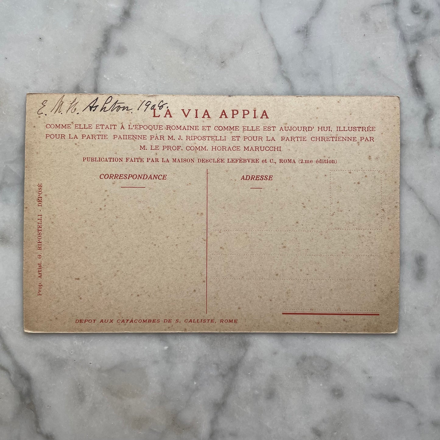 Antique St. Cecilia Postcard