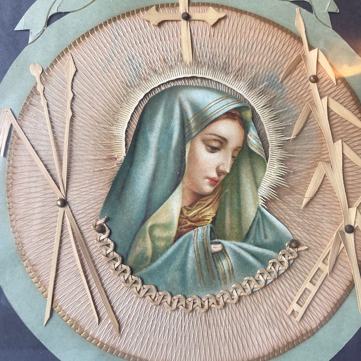 Our Lady of Sorrows | Framed Paper Assemblage