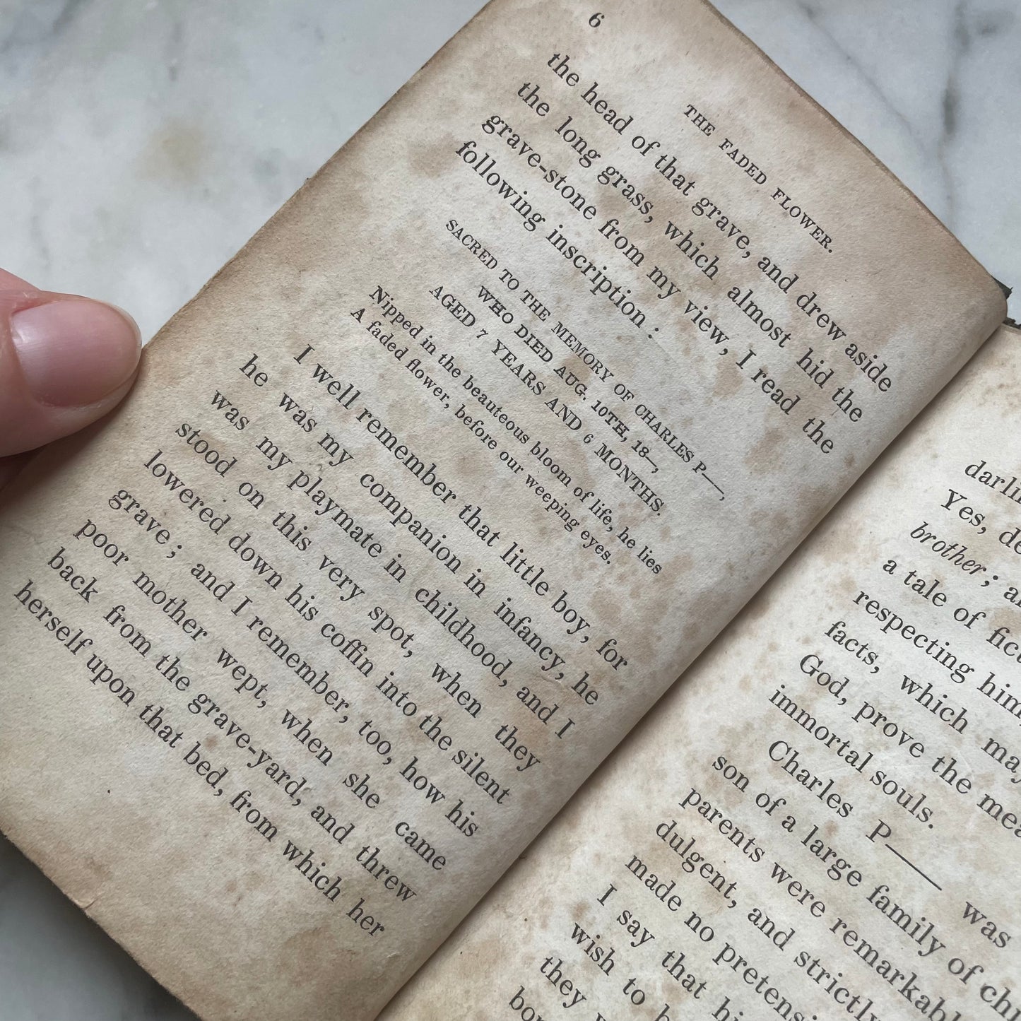 The Faded Flower | Victorian Mourning Book | 1843