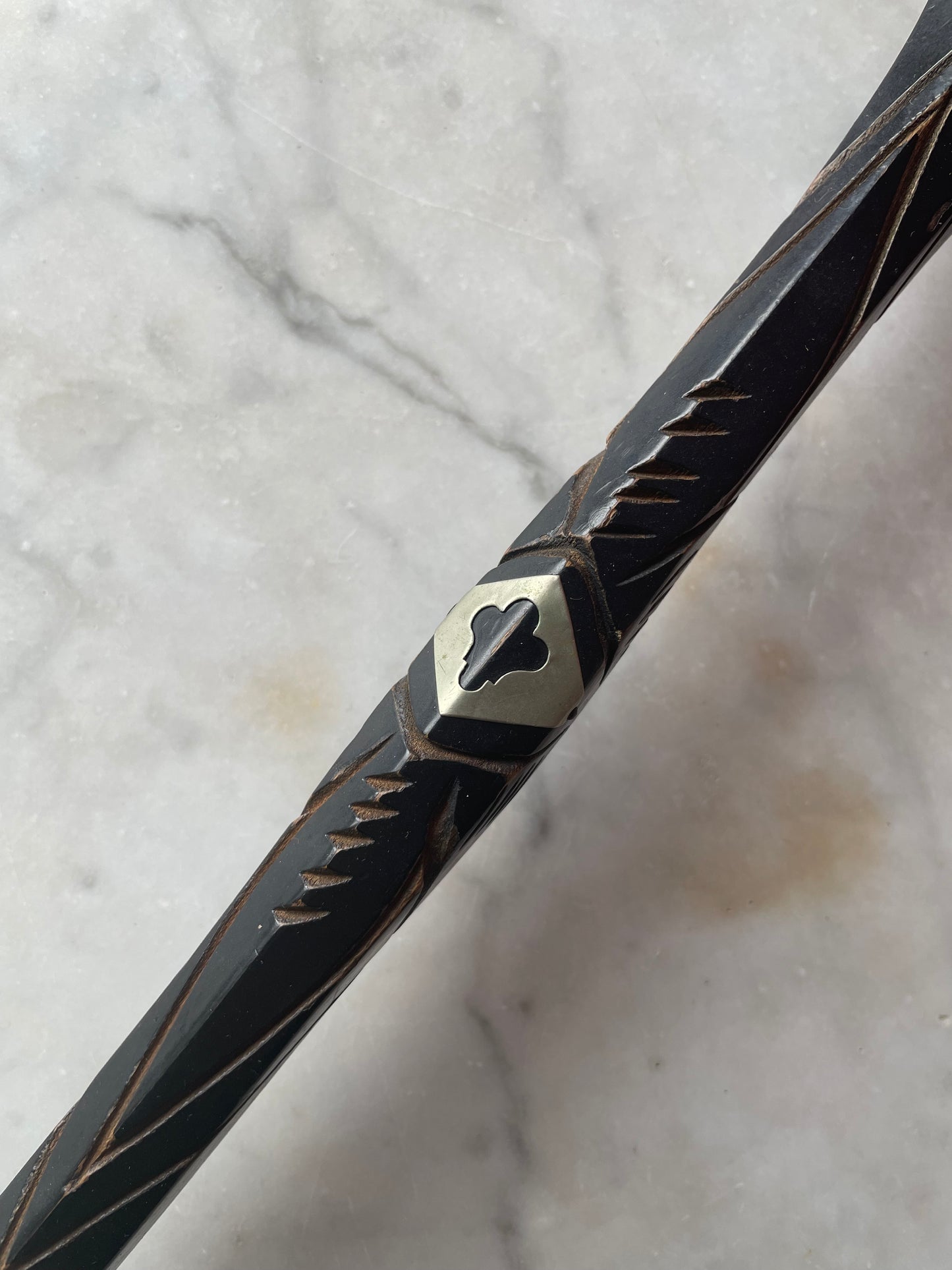 Large Antique Black Umbrella