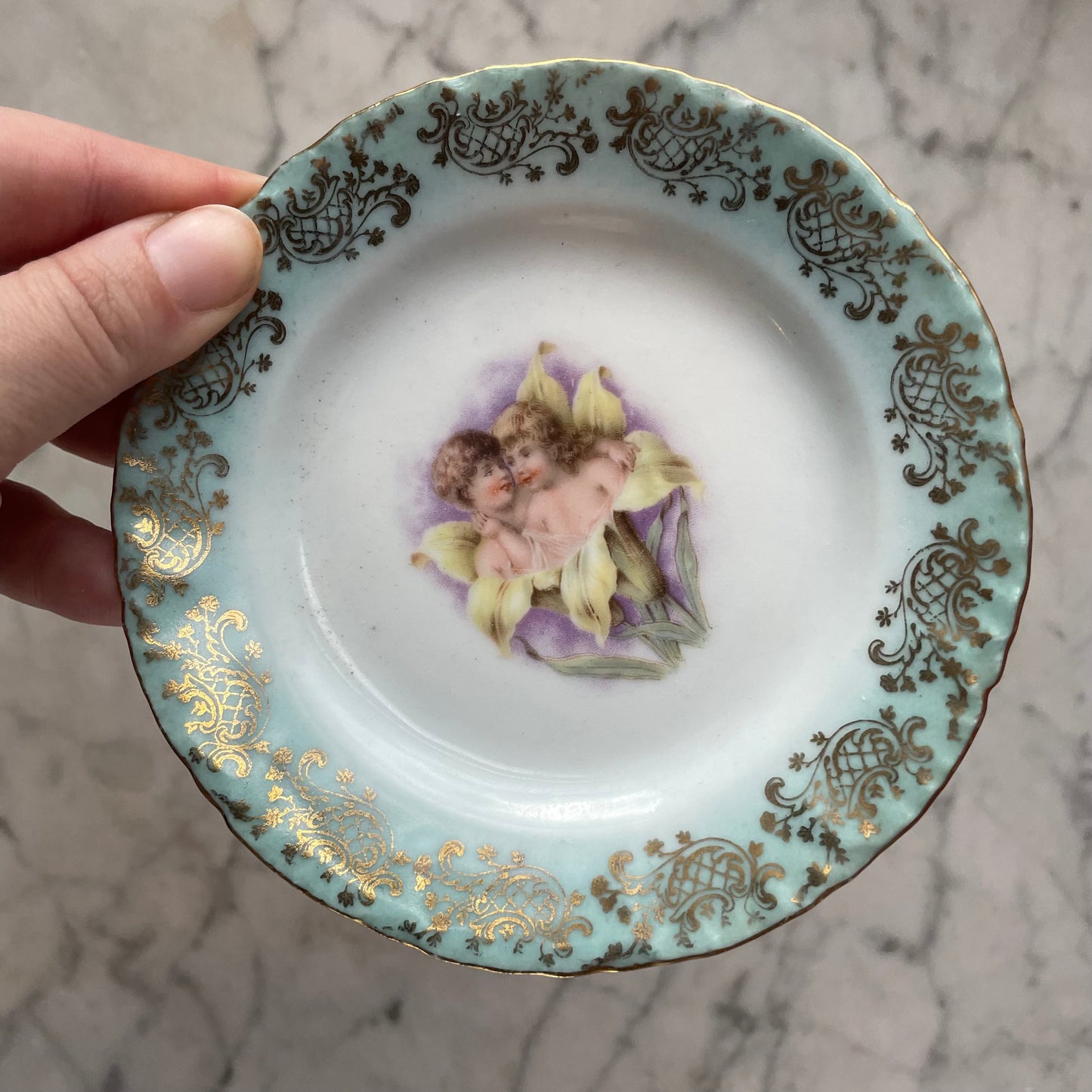Antique Sapphic Dessert Cup