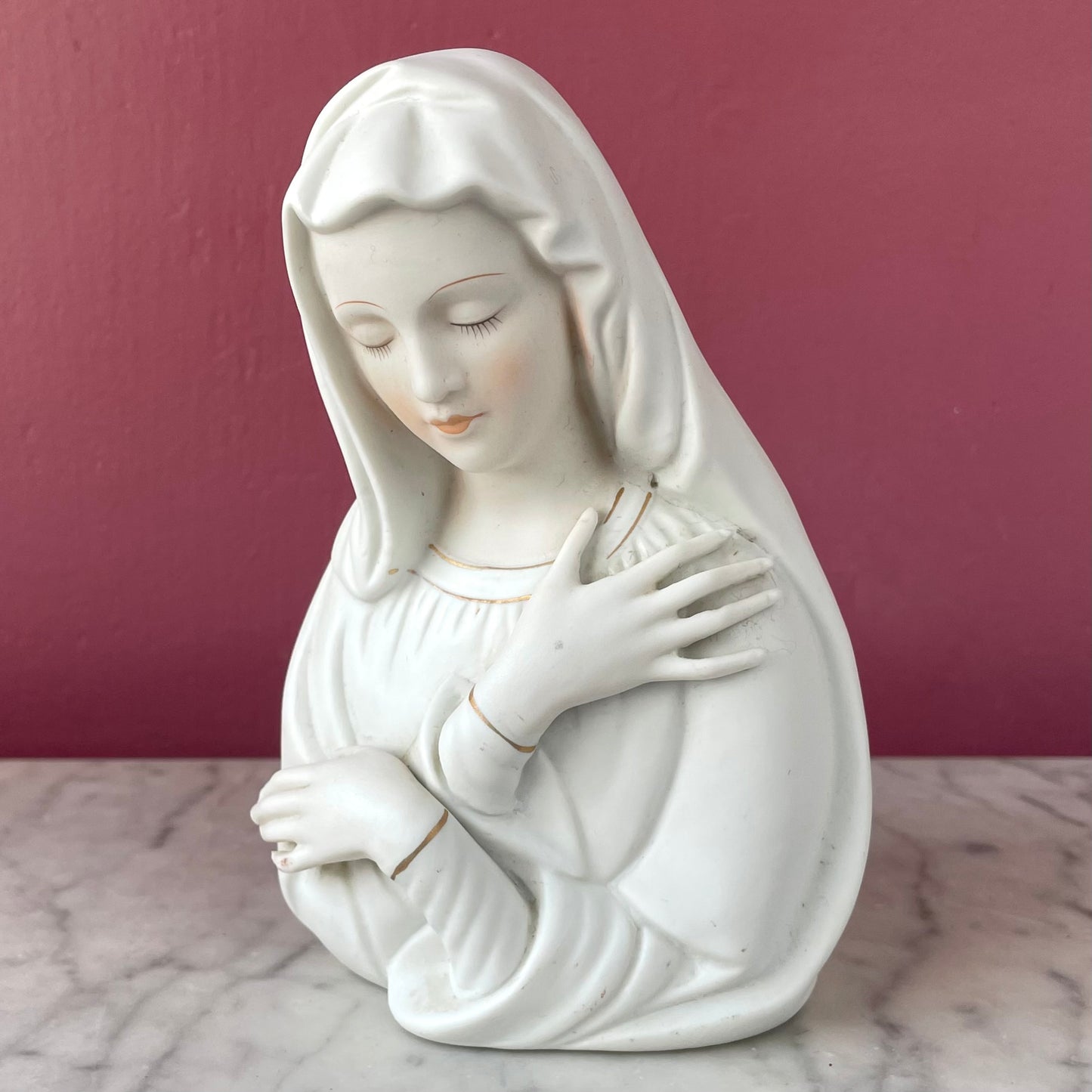 Vintage Madonna Head Vase
