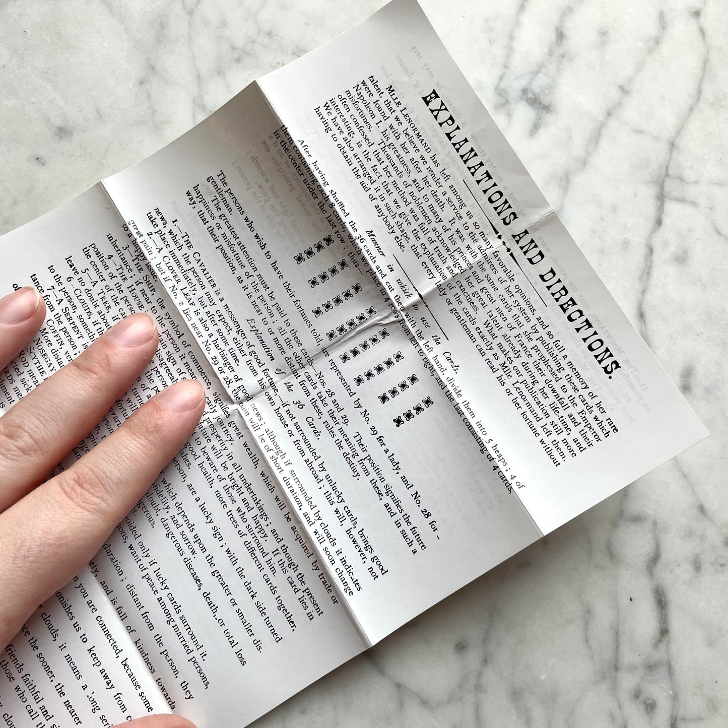 Vintage Lenormand Fortune Telling Cards