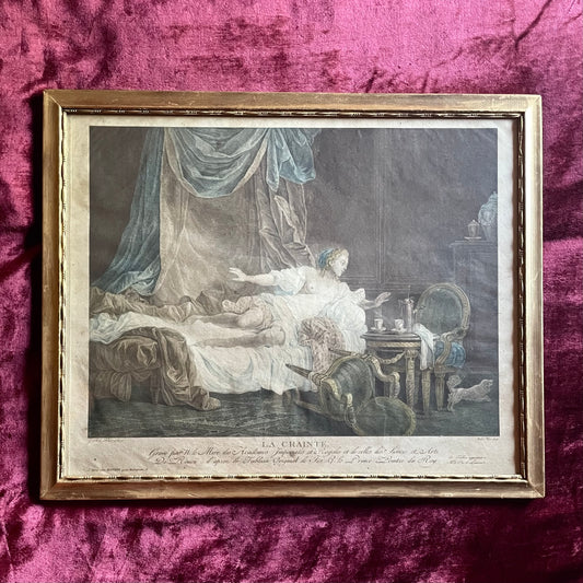 18th Century French Erotic Print | La Crainte
