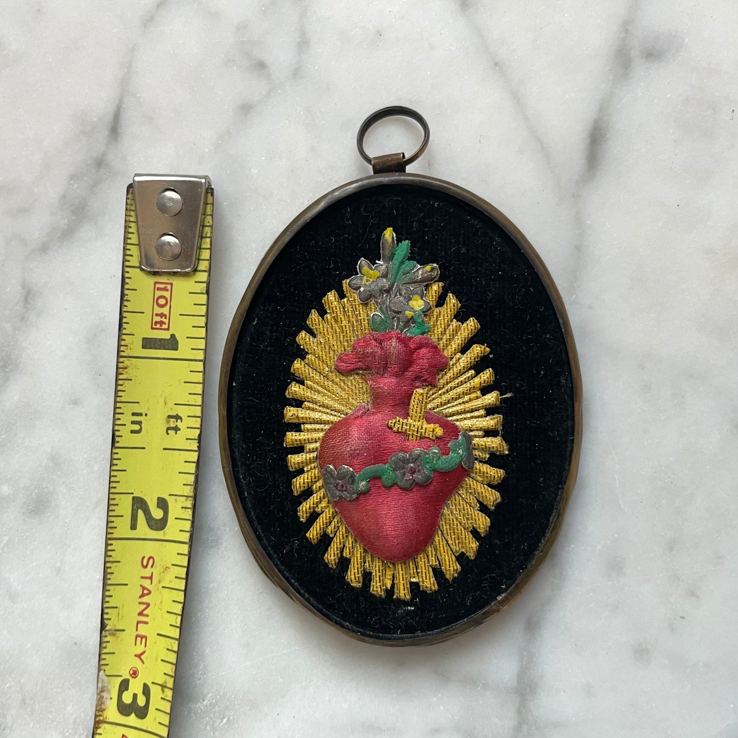 Antique Sacred Heart Ex Voto