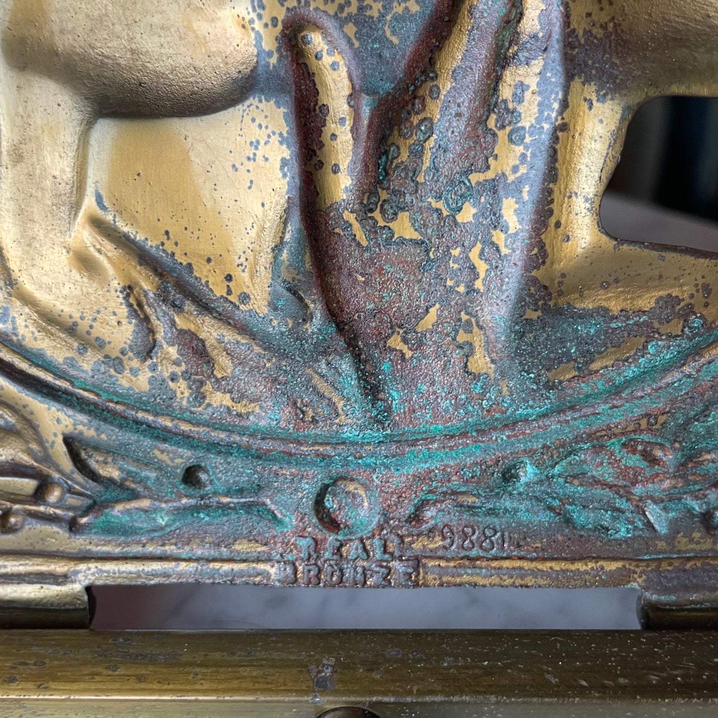 See No Evil, Speak No Evil, Hear No Evil | Antique Brass Book Rack