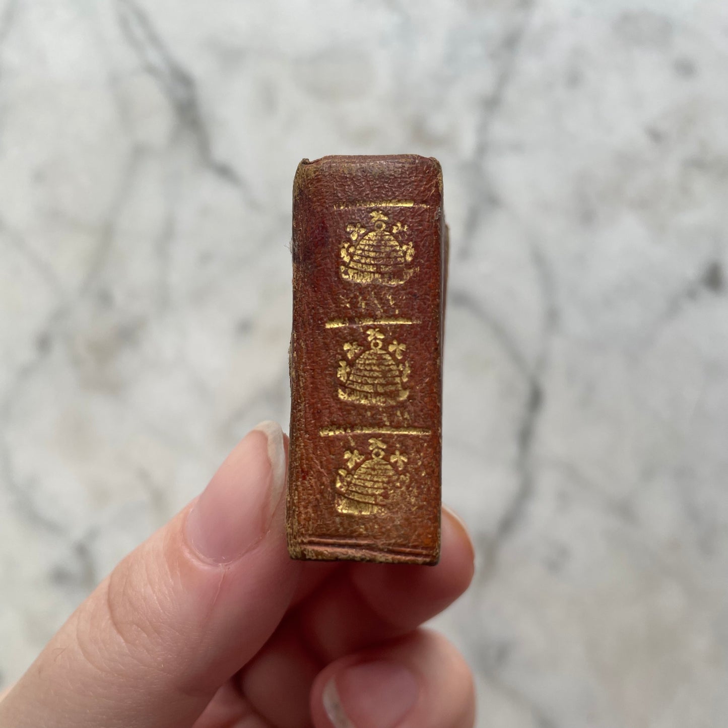 Victorian Miniature Leather Book Box