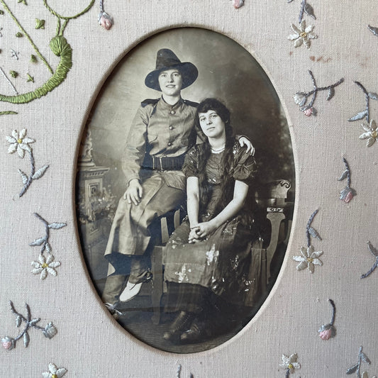Antique Photo of Two Girls