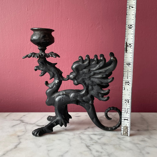 Vintage Griffin Candleholder