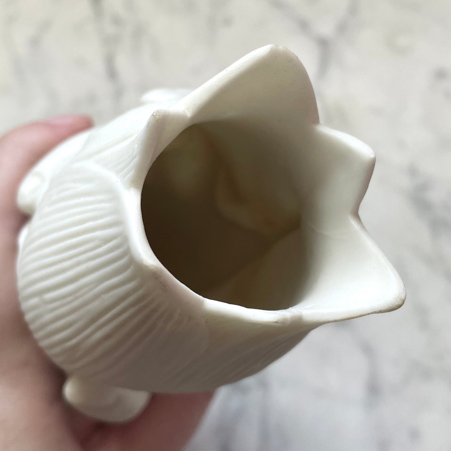 Victorian Parian Hand Shaped Spill Vase