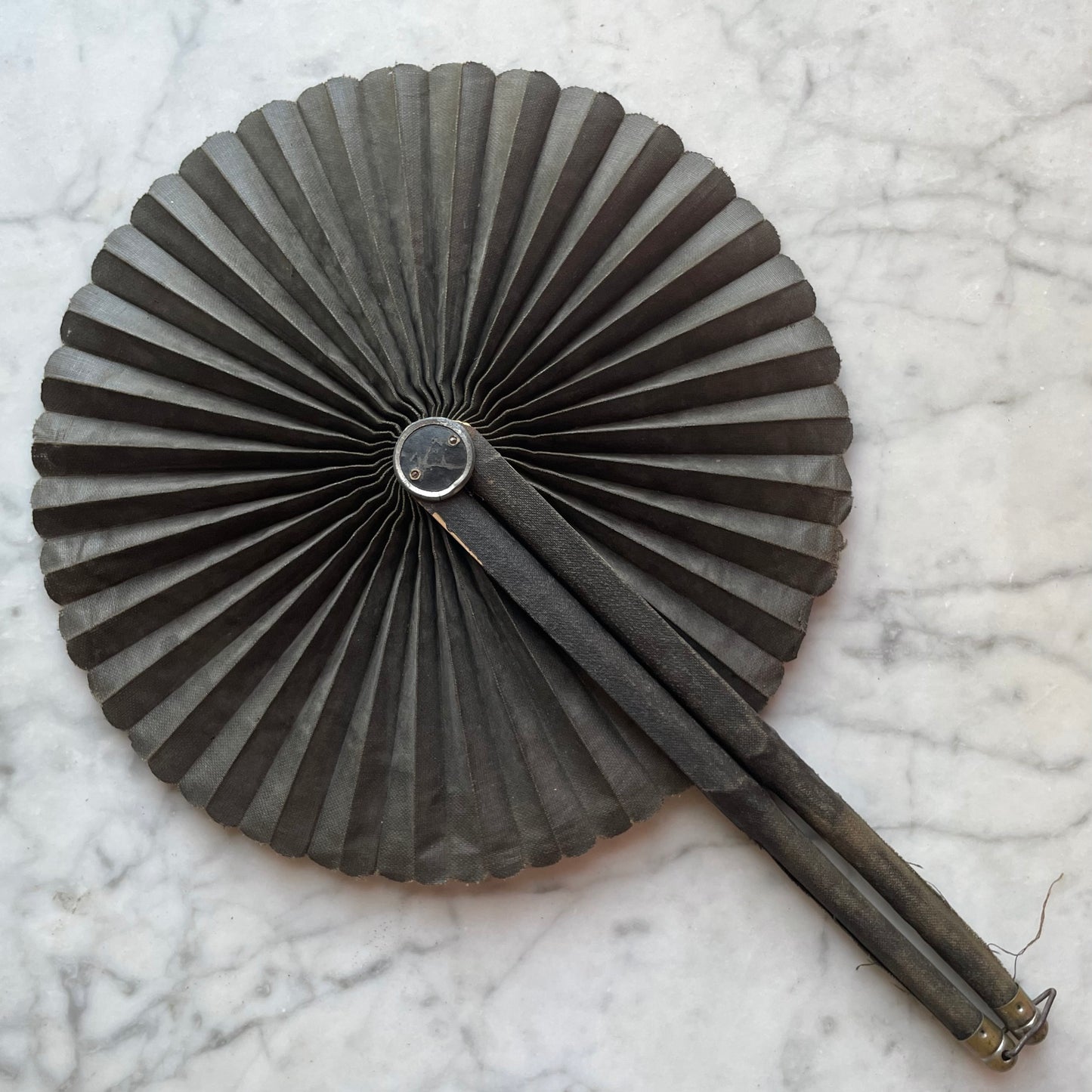 Victorian Mourning Cockade Fan
