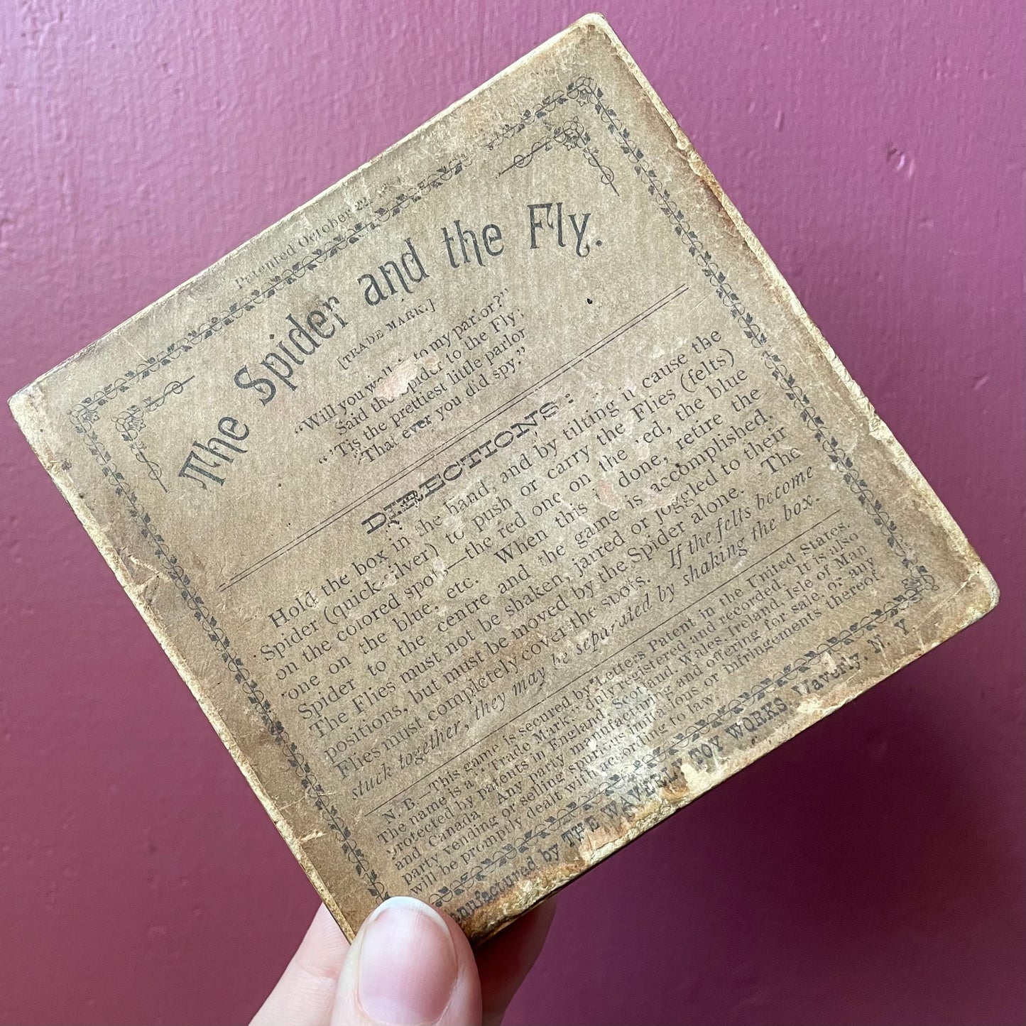 Spider & the Fly | Victorian Dexterity Game