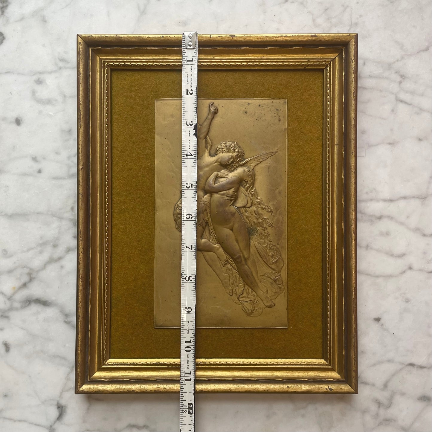 Cupid & Psyche | Vintage Plaque on Felt